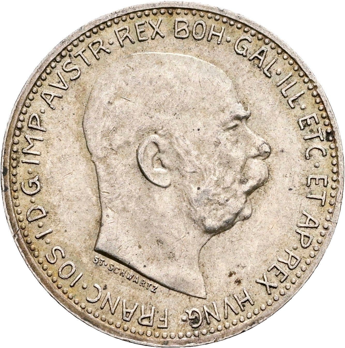 1 Krone Franz Joseph I. 1848-1916 1915 – Vorderseite