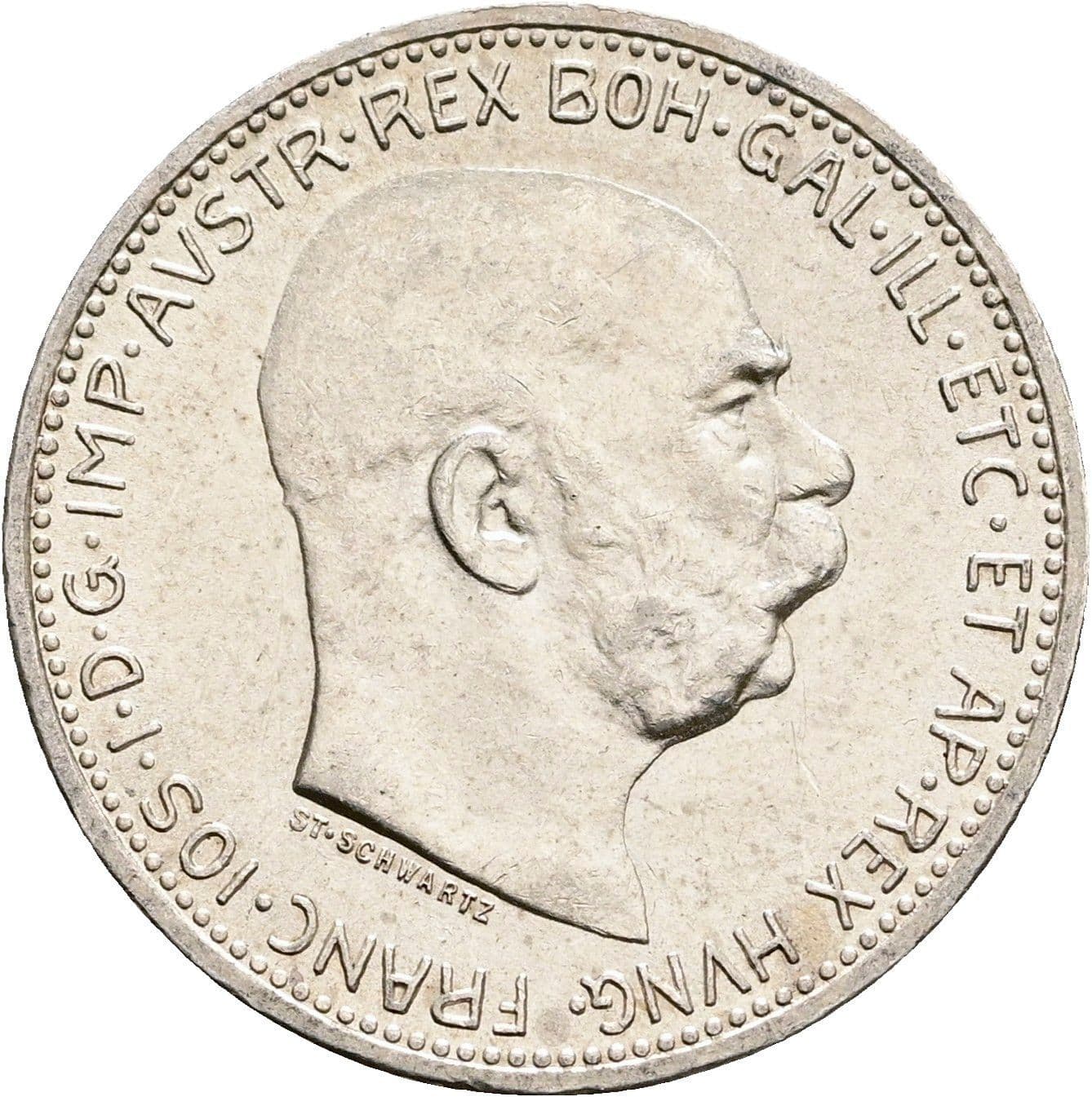 1 Krone Franz Joseph I. 1848-1916 1915 – Vorderseite