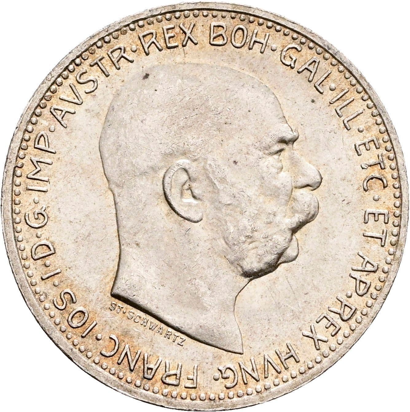 1 Krone Franz Joseph I. 1848-1916 1915 – Vorderseite