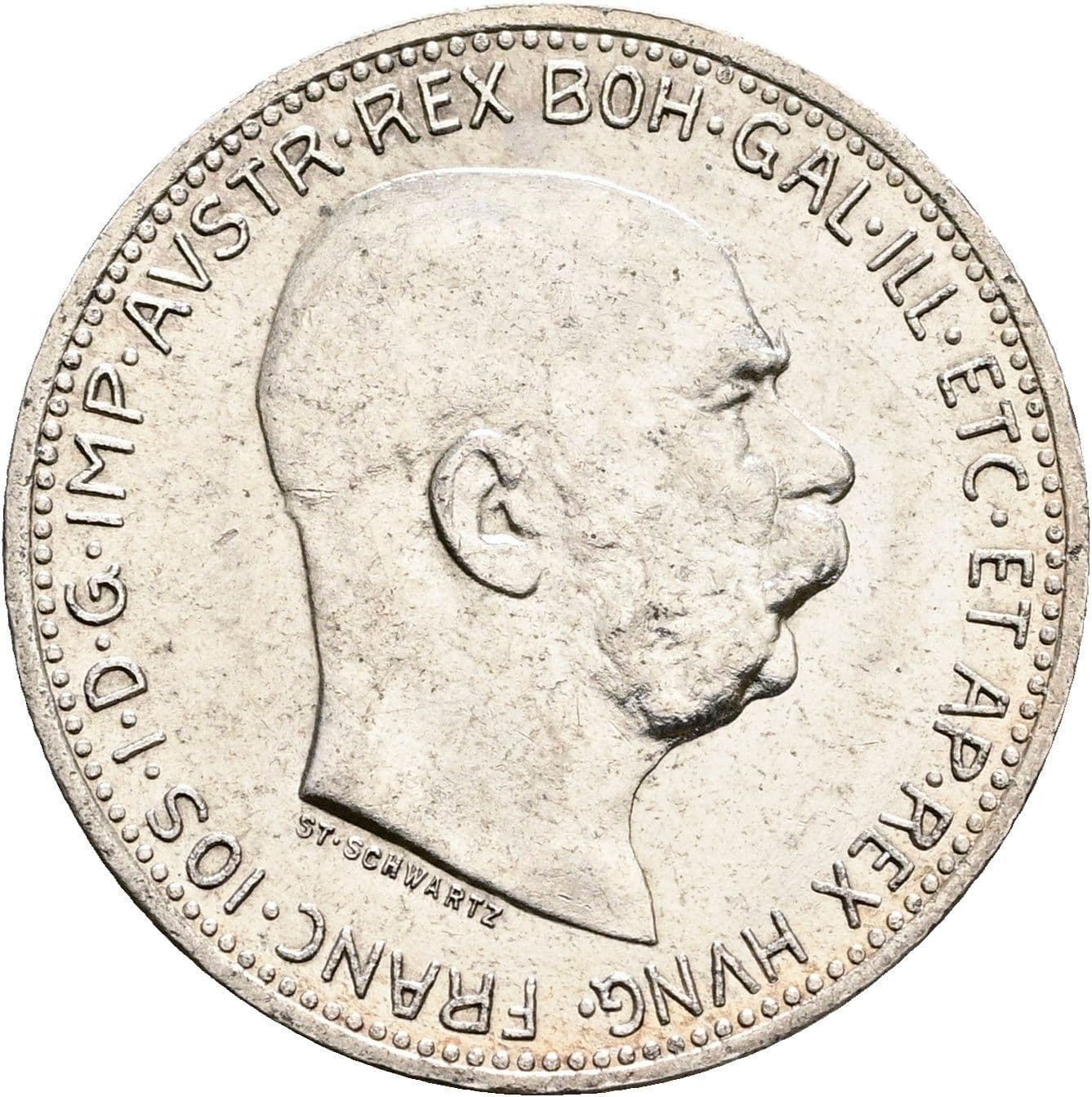 1 Krone Franz Joseph I. 1848-1916 1915 – Vorderseite