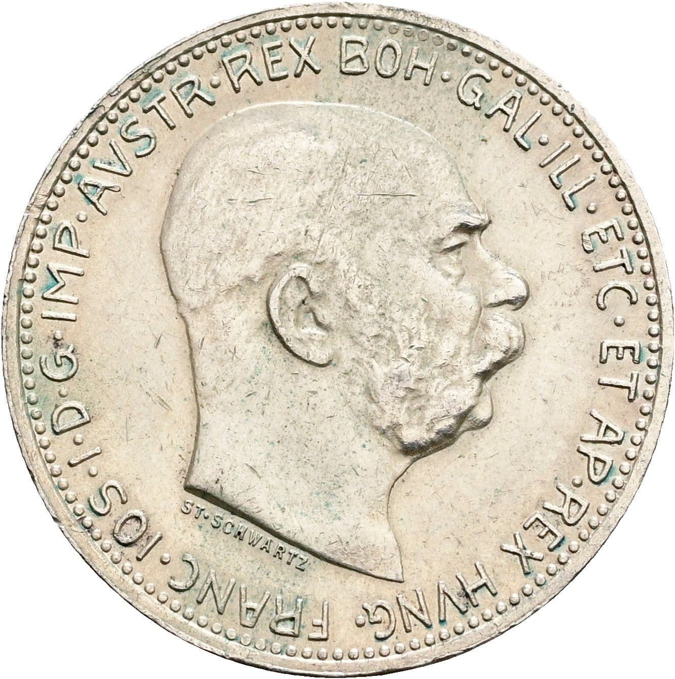 1 Krone Franz Joseph I. 1848-1916 1915 – Vorderseite