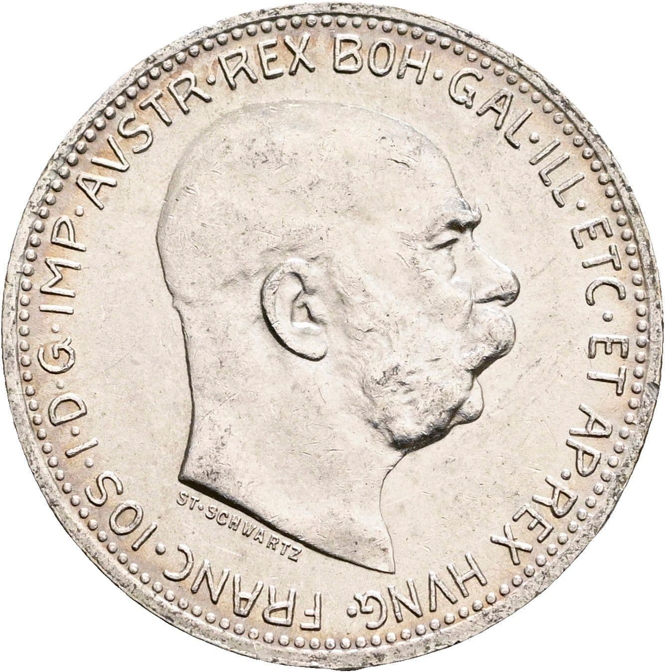 1 Krone Franz Joseph I. 1848-1916 1915 – Vorderseite