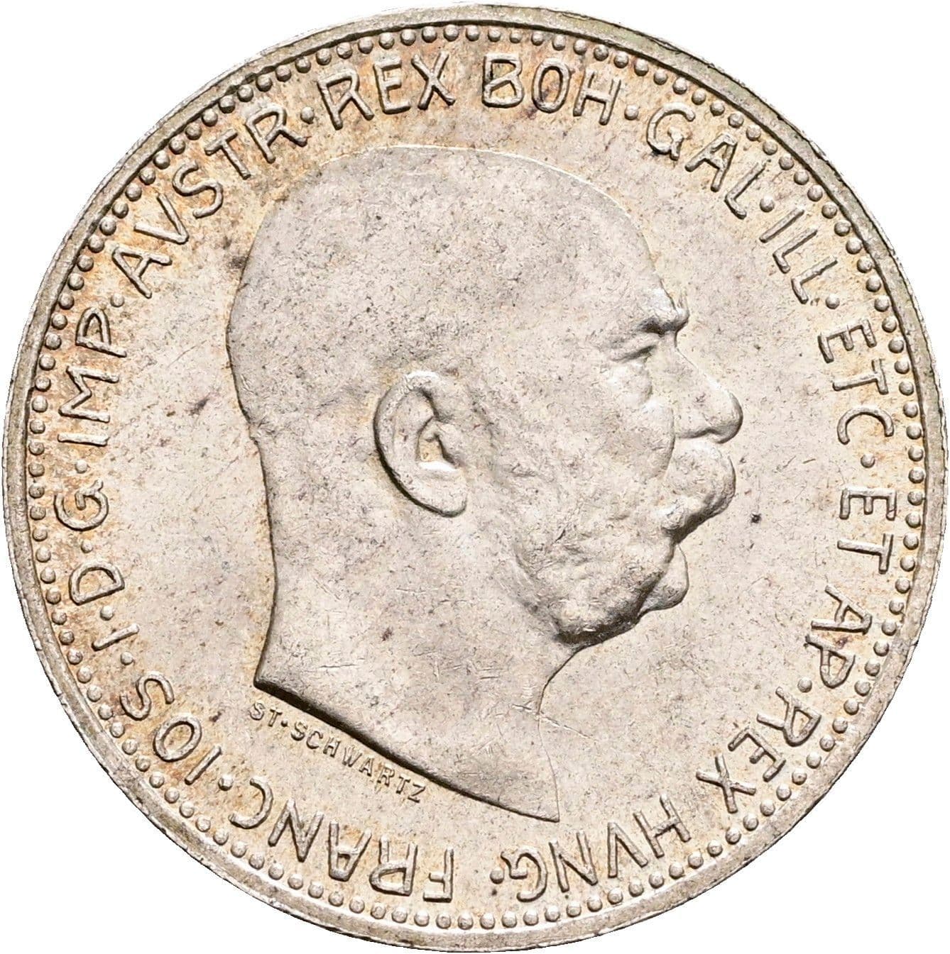 1 Krone Franz Joseph I. 1848-1916 1915 – Vorderseite
