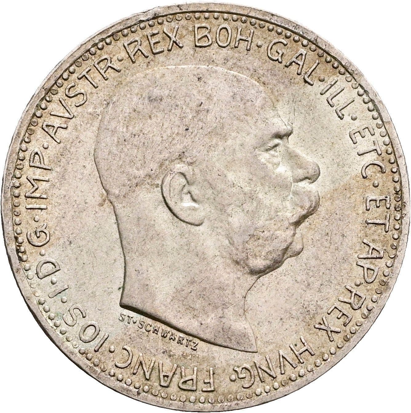 1 Krone Franz Joseph I. 1848-1916 1915 – Vorderseite