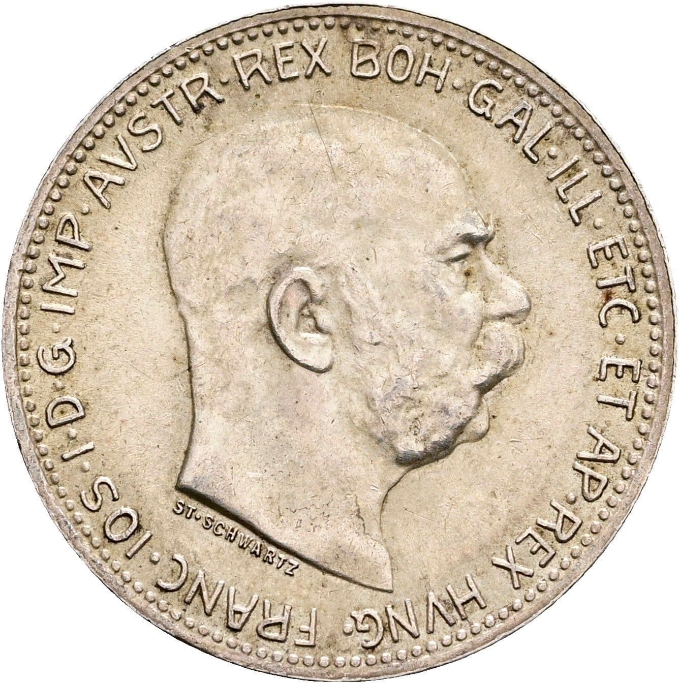 1 Krone Franz Joseph I. 1848-1916 1915 – Vorderseite