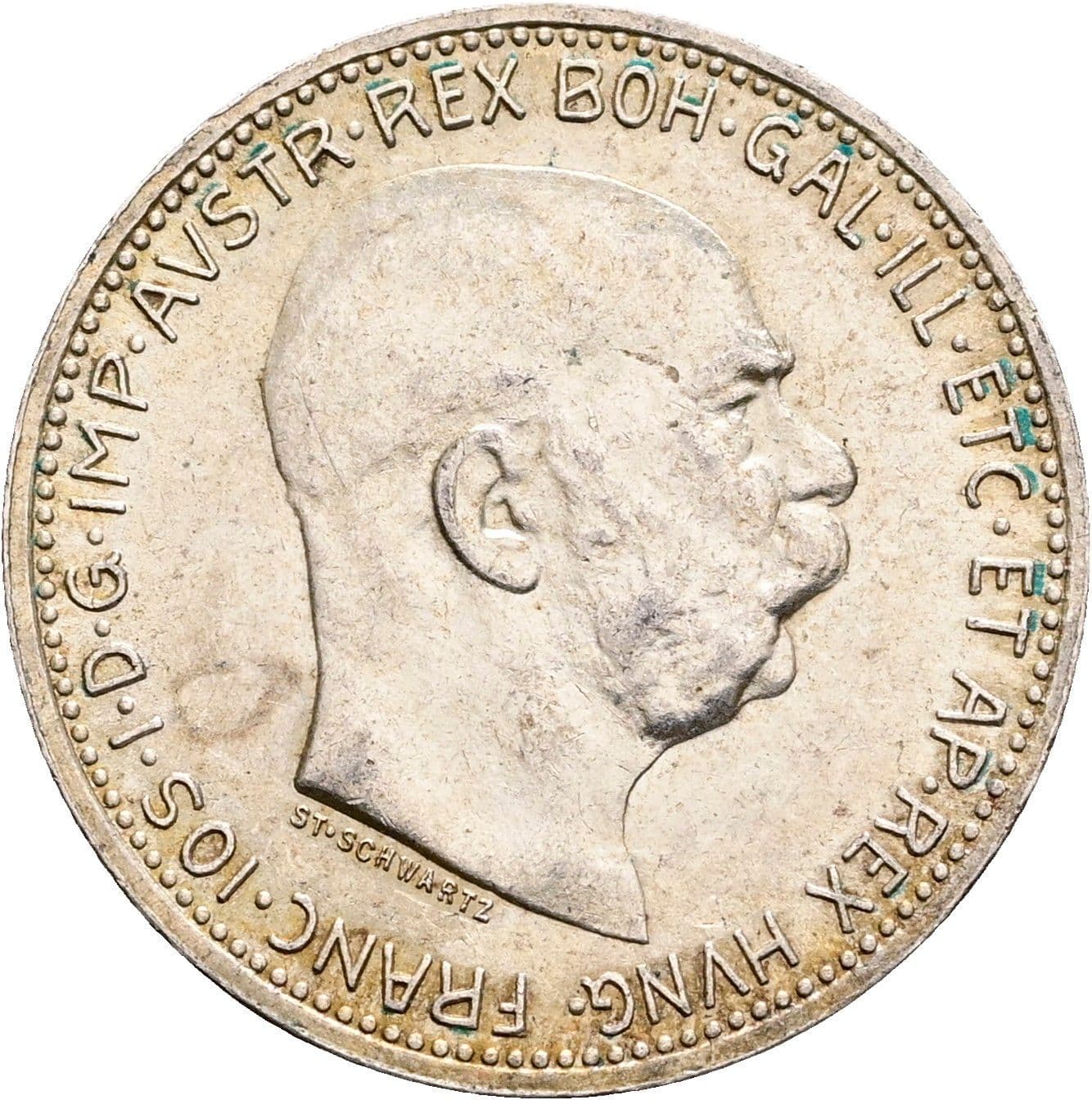 1 Krone Franz Joseph I. 1848-1916 1915 – Vorderseite