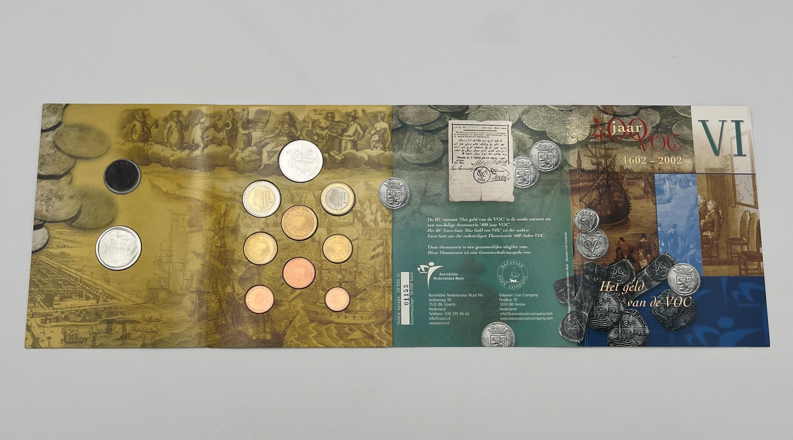 Euro KMS "Geld der VOC" 2003 – Vorderseite
