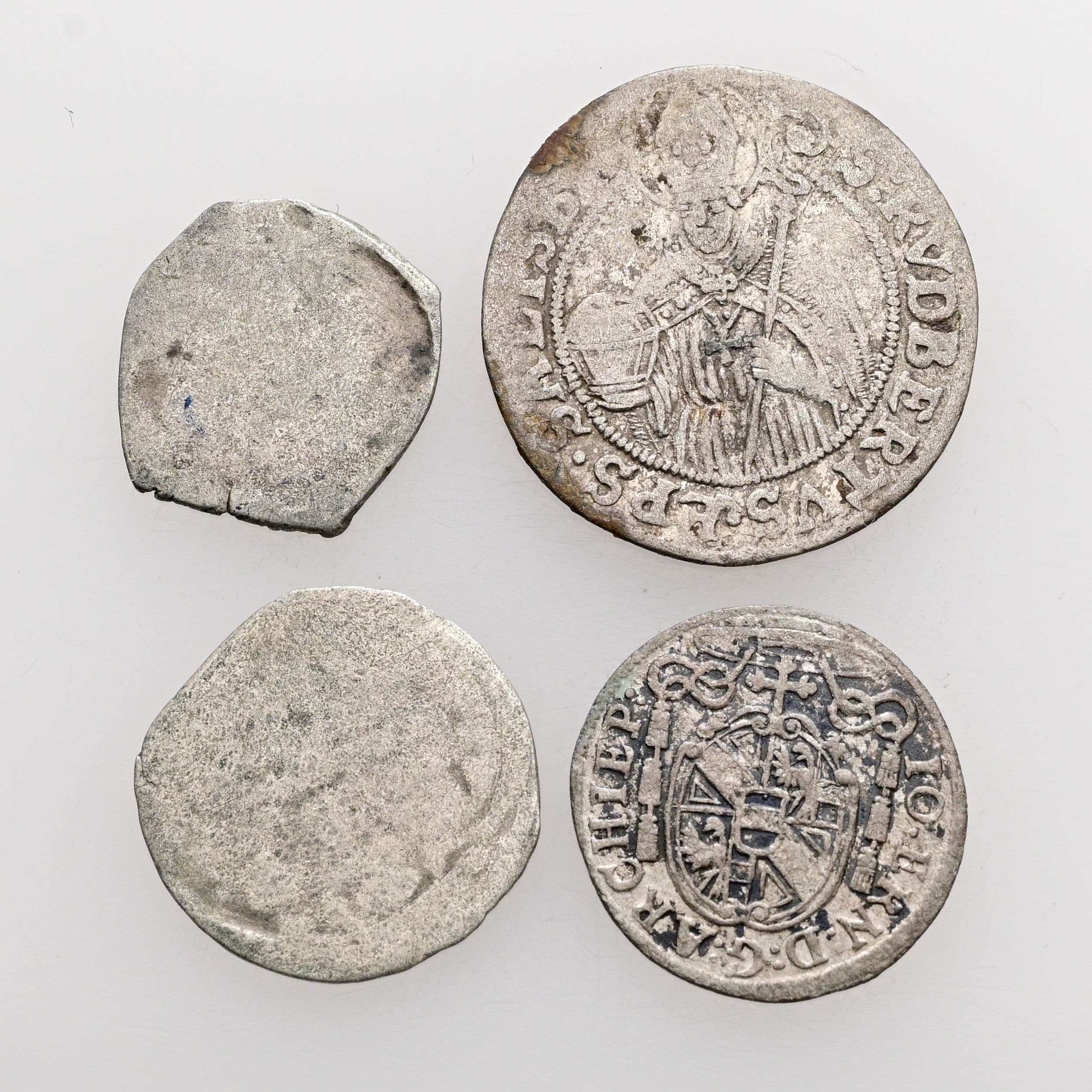 Lot mit 3 Salzburger und 1 Linzer Kleinmünzen