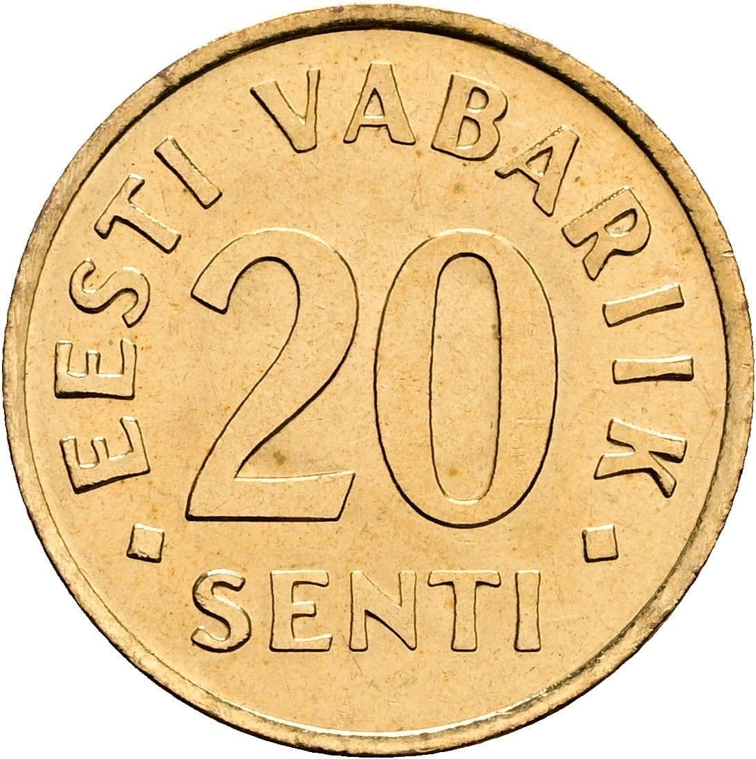 20 Senti 1992 – Vorderseite