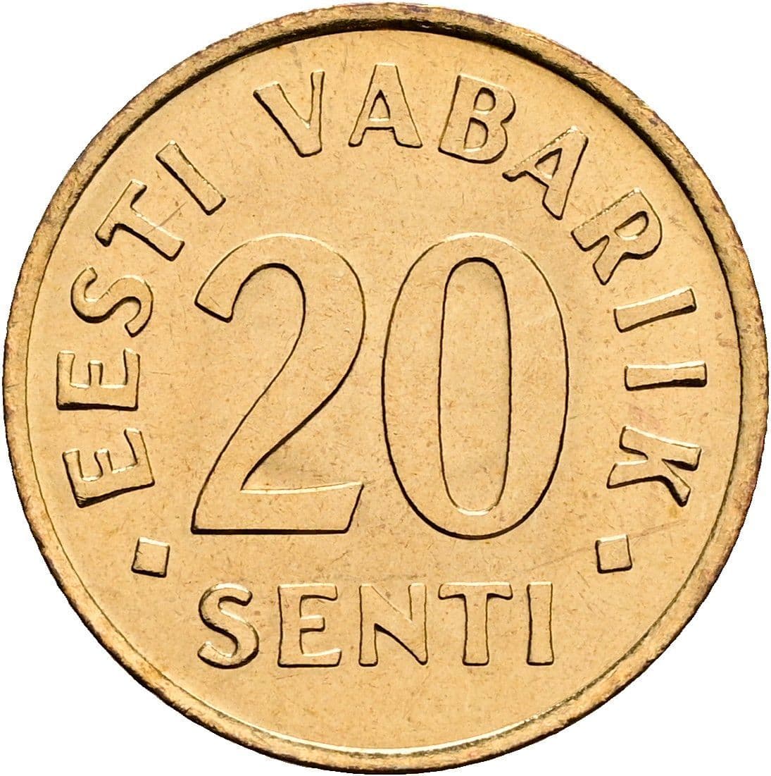 20 Senti 1992 – Vorderseite