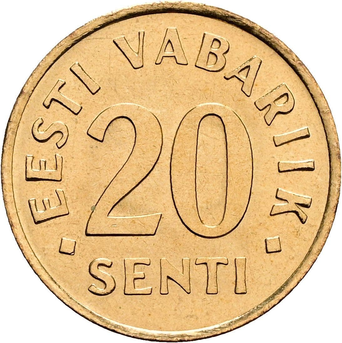 20 Senti 1992 – Vorderseite