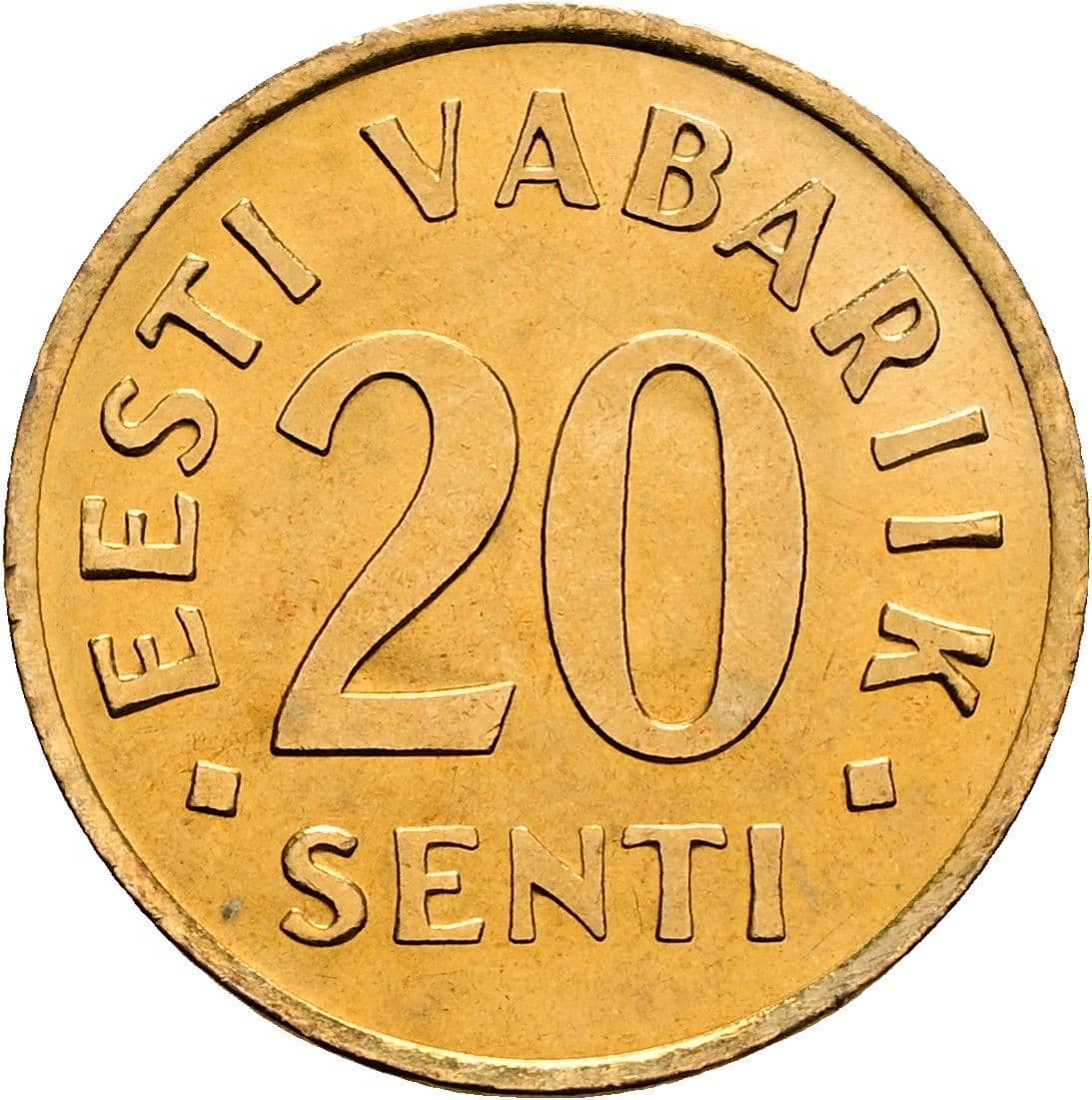 20 Senti 1992 – Vorderseite