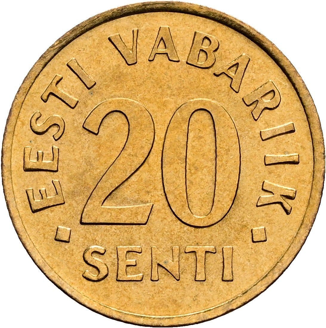 20 Senti 1992 – Vorderseite