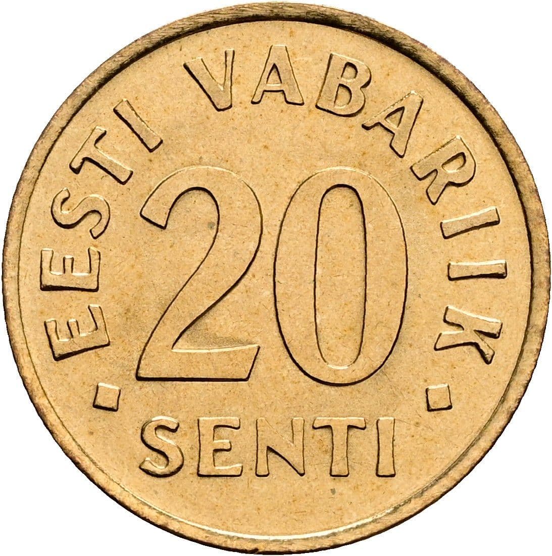 20 Senti 1992 – Vorderseite