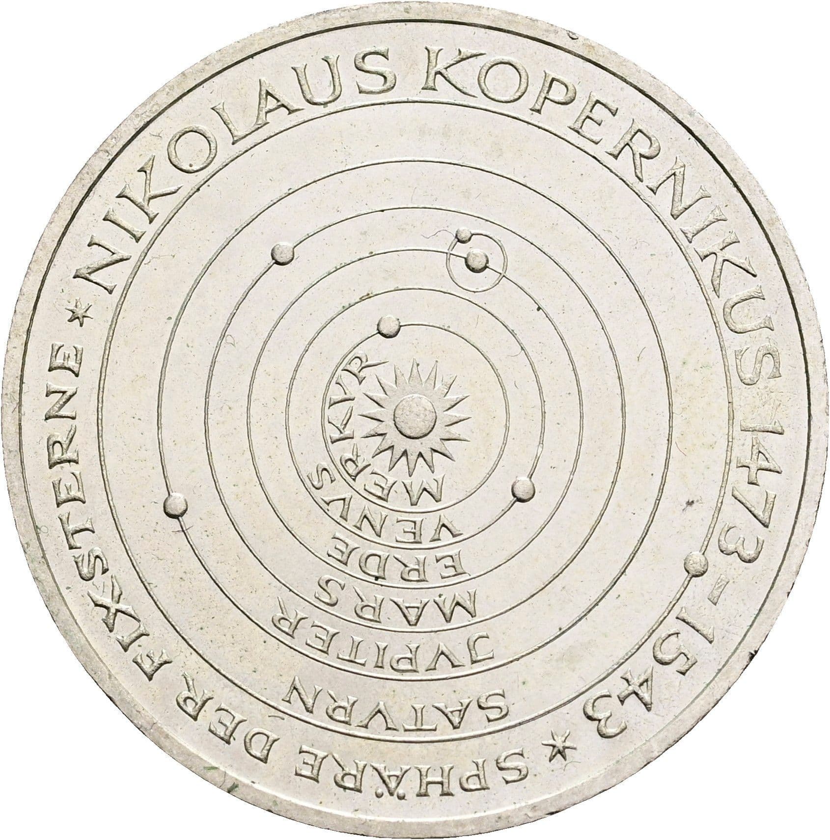 5 Deutsche Mark 1973 J – Vorderseite