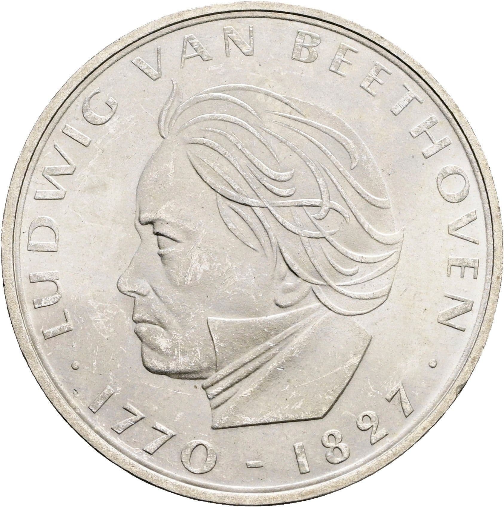 5 Deutsche Mark 1970 F – Vorderseite