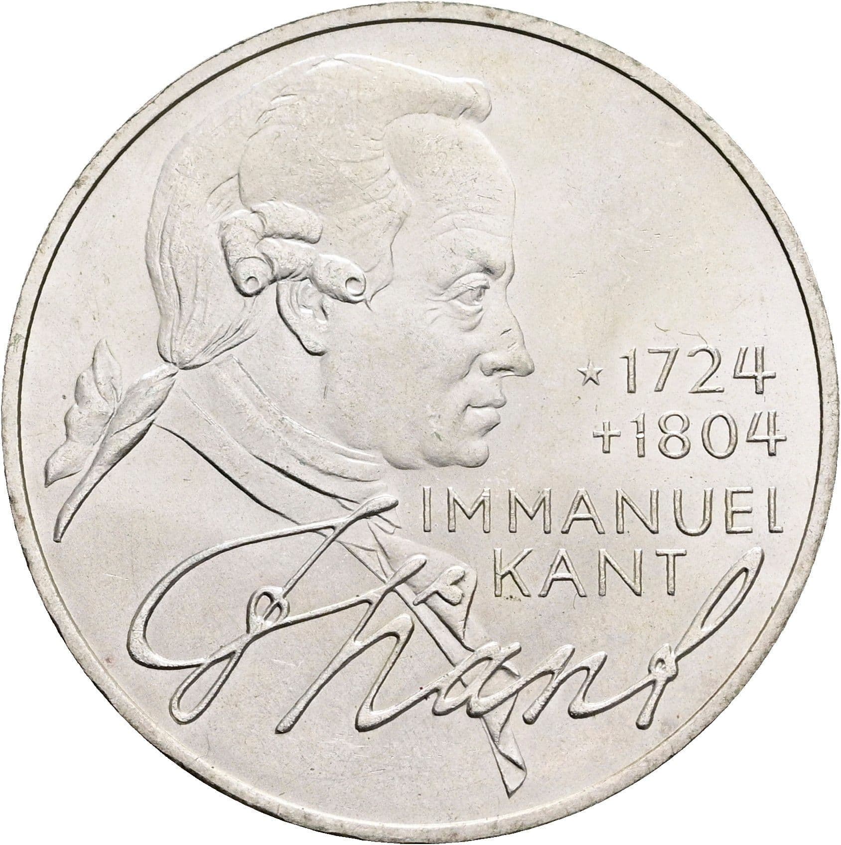 5 Deutsche Mark 1974 D – Vorderseite