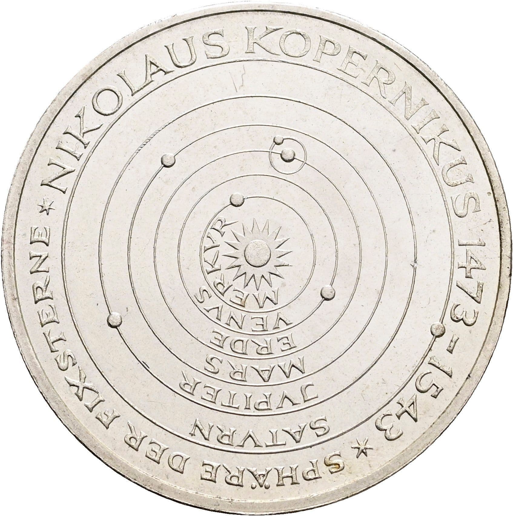 5 Deutsche Mark 1973 J – Vorderseite