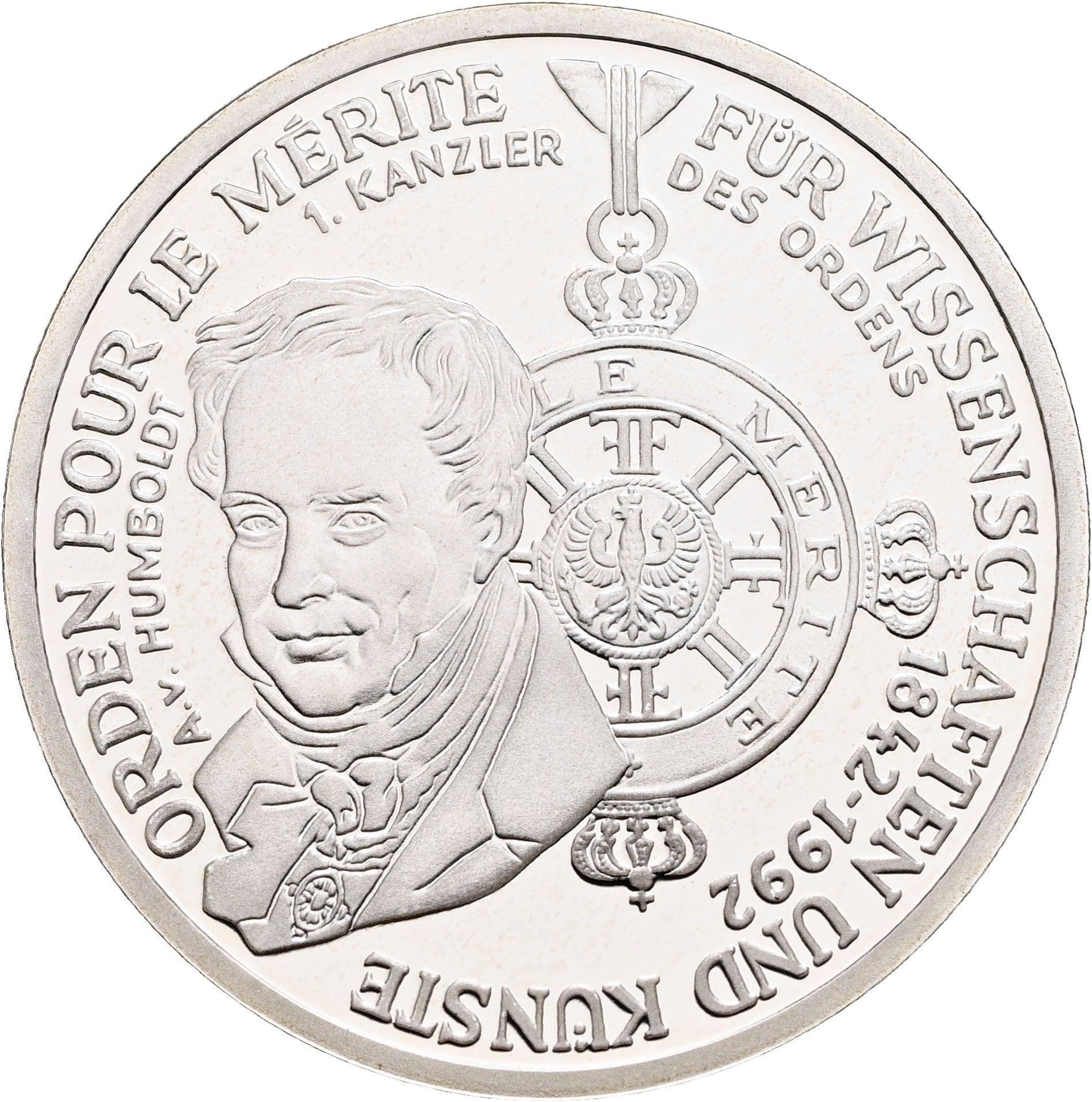 10 Deutsche Mark 1992 D – Vorderseite