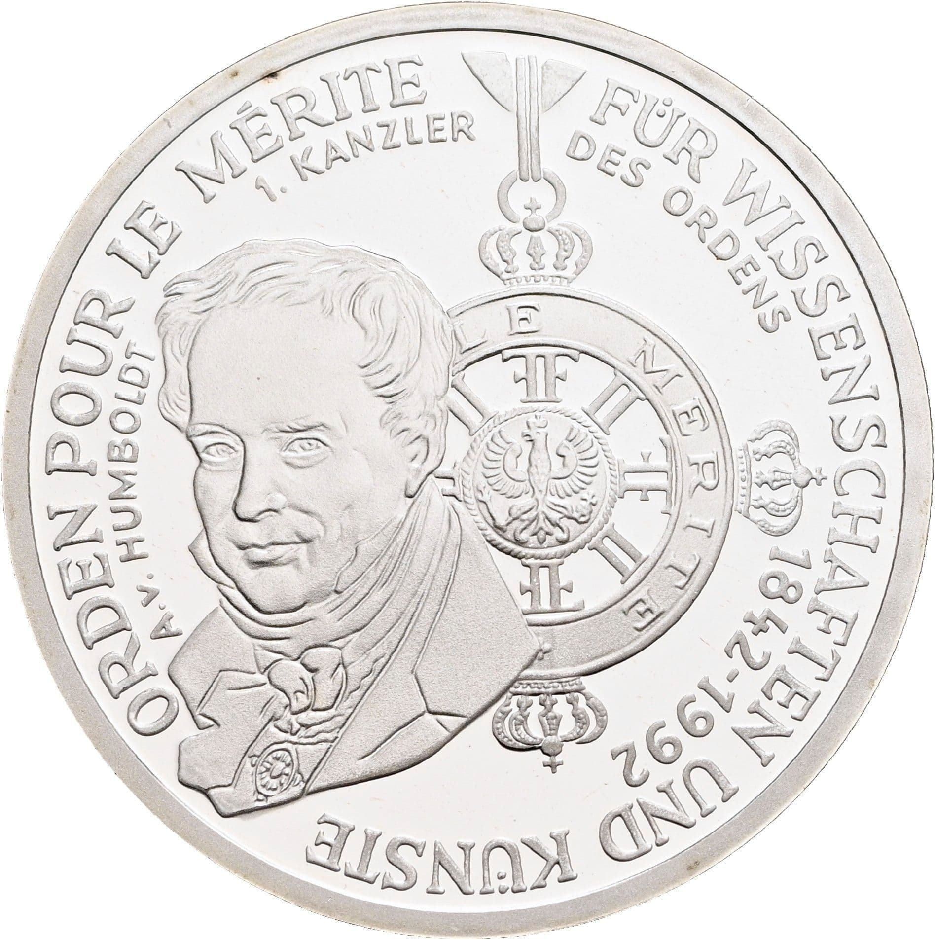 10 Deutsche Mark 1992 D – Vorderseite