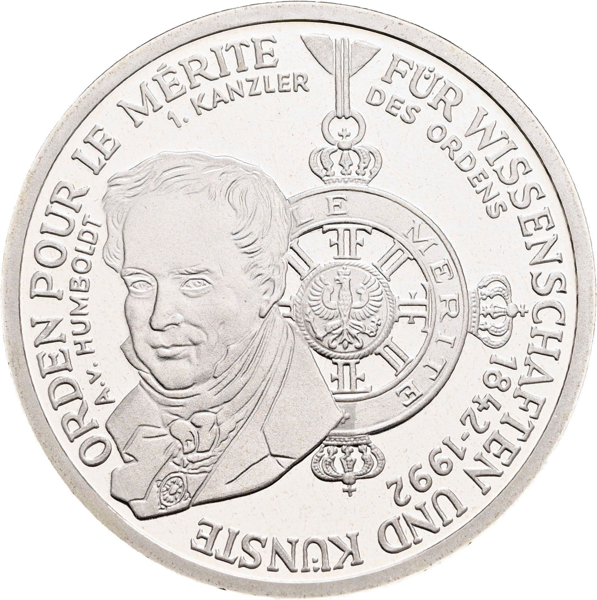 10 Deutsche Mark 1992 D – Vorderseite