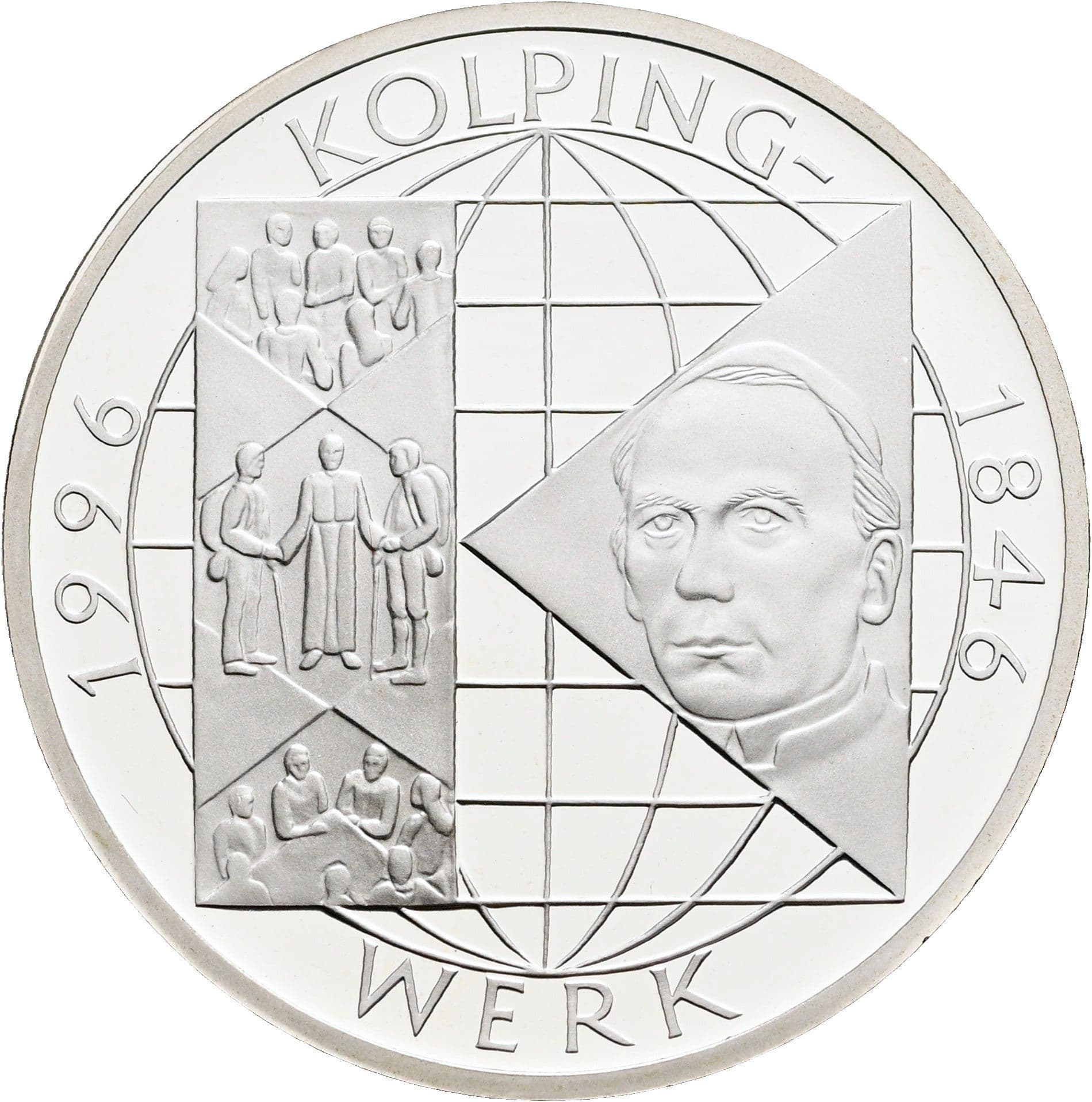 10 Deutsche Mark 1996 A – Vorderseite