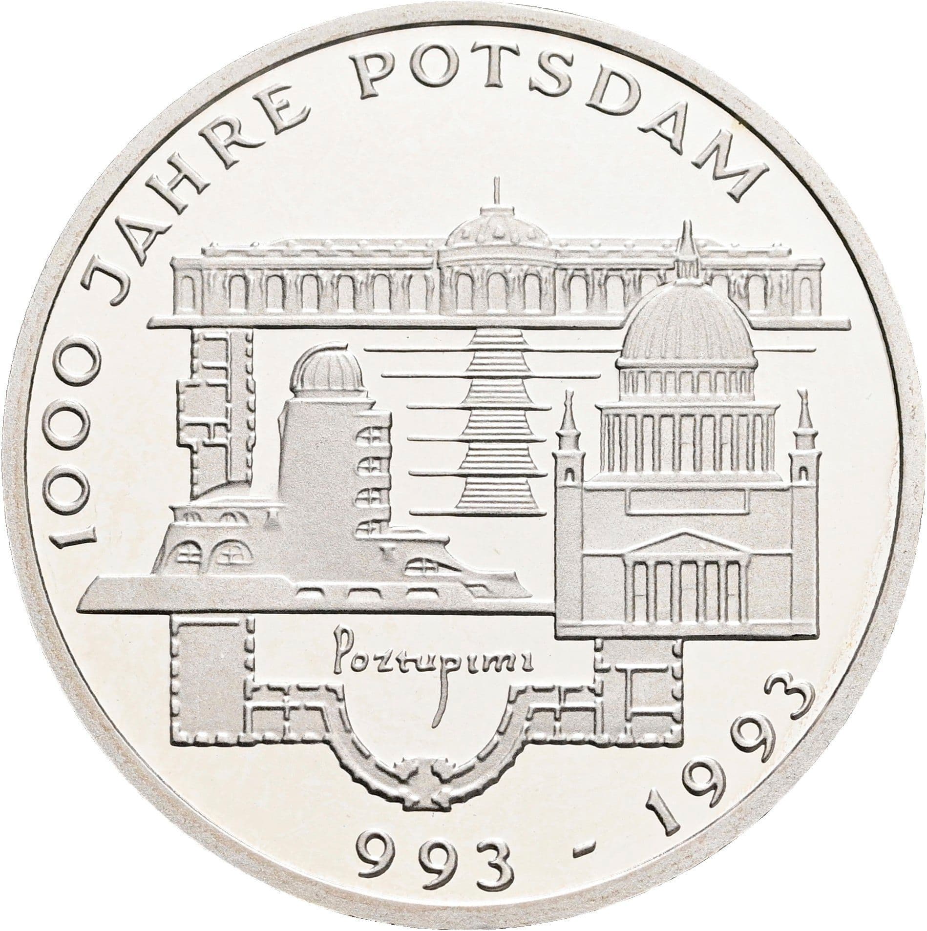 10 Deutsche Mark 1993 F – Vorderseite