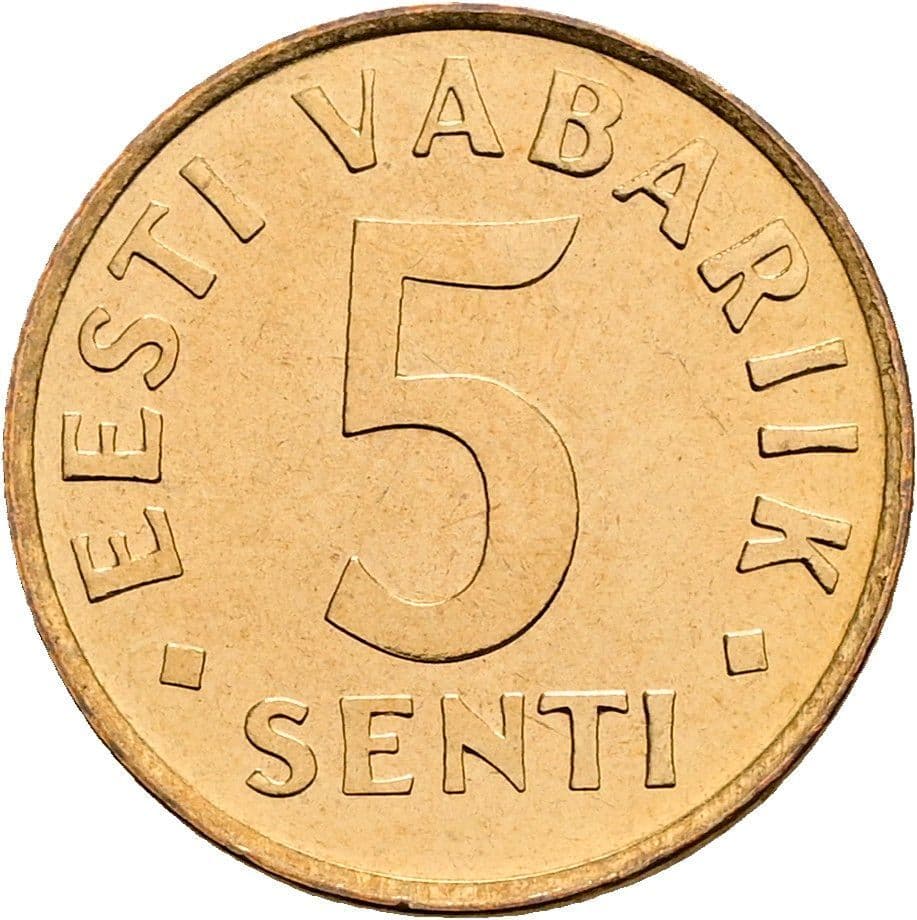 5 Senti 1991 – Vorderseite
