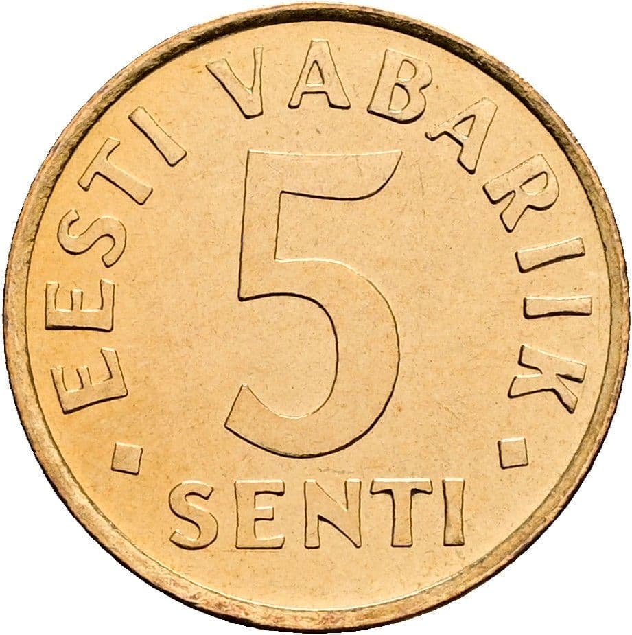 5 Senti 1991 – Vorderseite