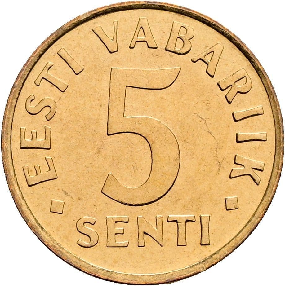 5 Senti 1991 – Vorderseite