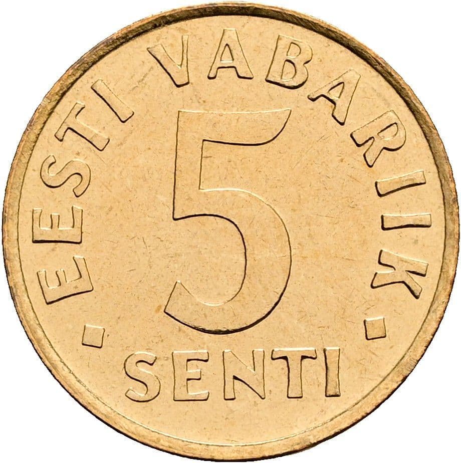5 Senti 1991 – Vorderseite