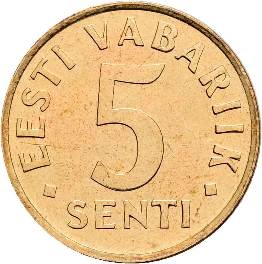 5 Senti 1991 – Vorderseite