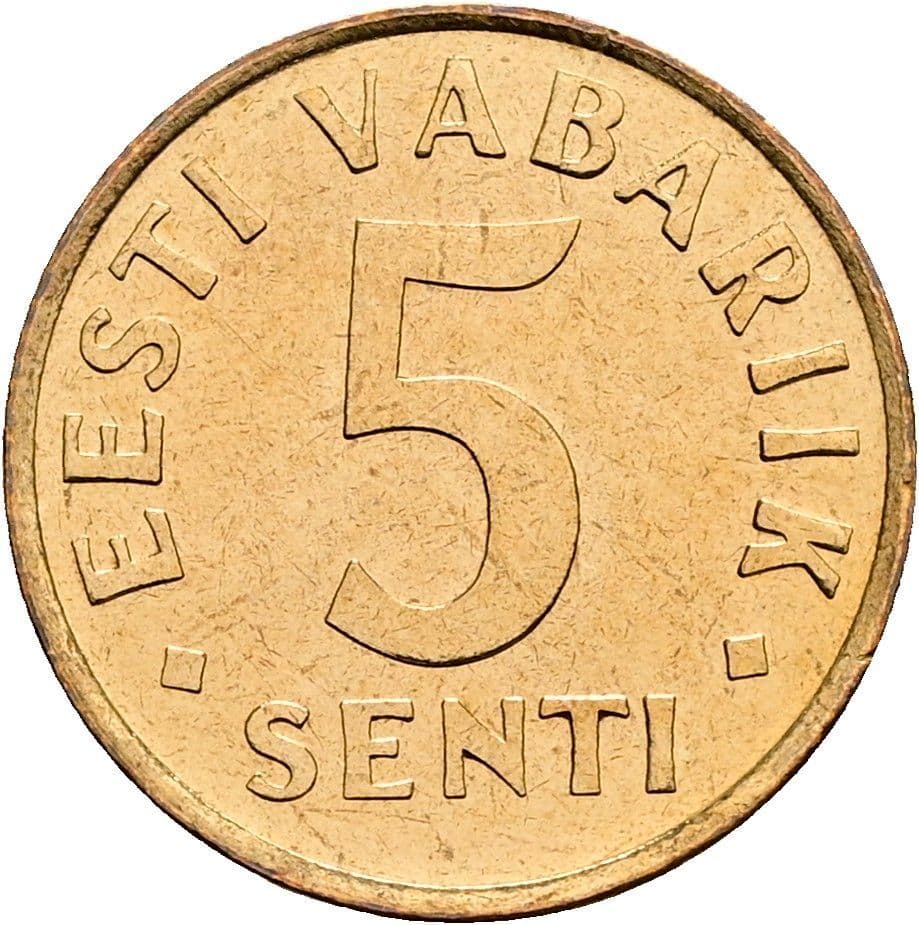 5 Senti 1991 – Vorderseite