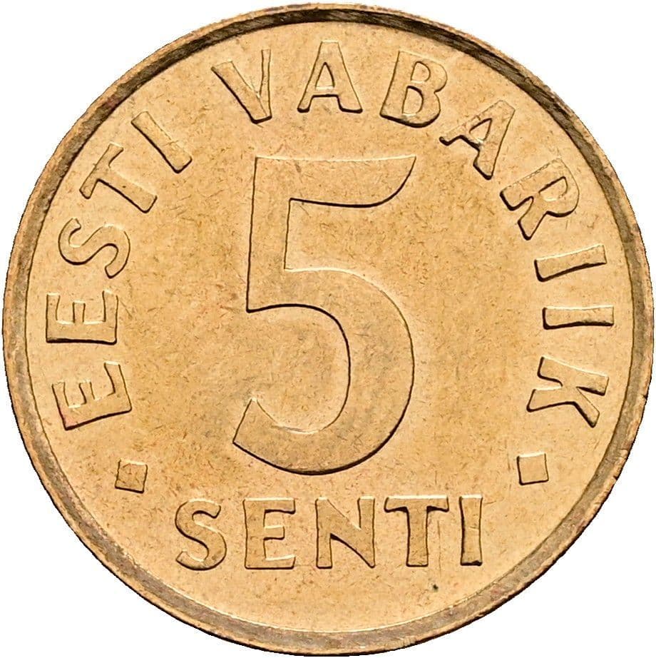 5 Senti 1991 – Vorderseite