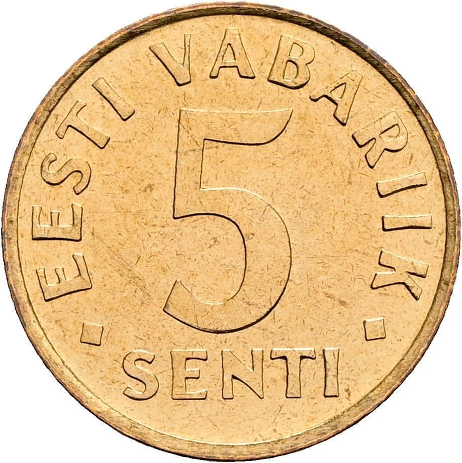 5 Senti 1991 – Vorderseite
