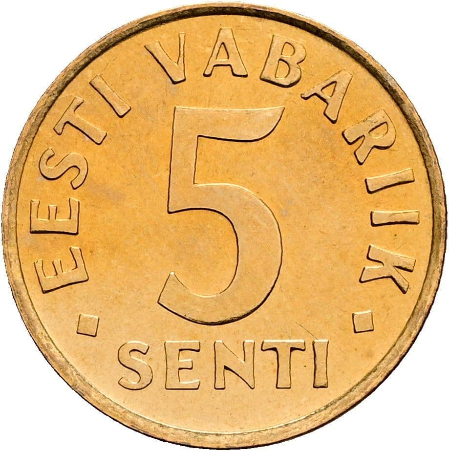 5 Senti 1991 – Vorderseite