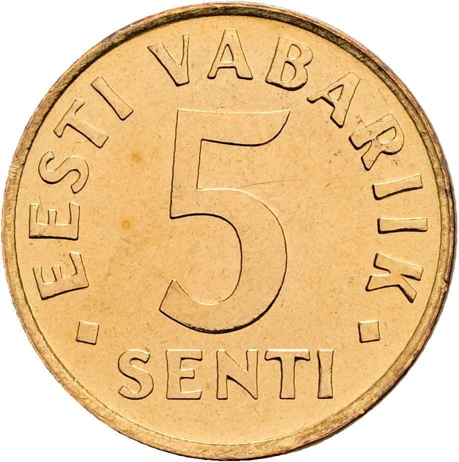 5 Senti 1991 – Vorderseite