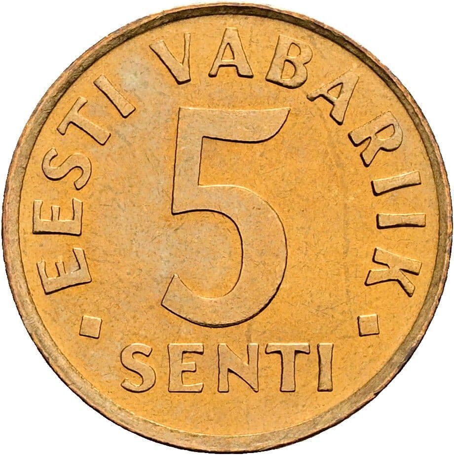 5 Senti 1991 – Vorderseite