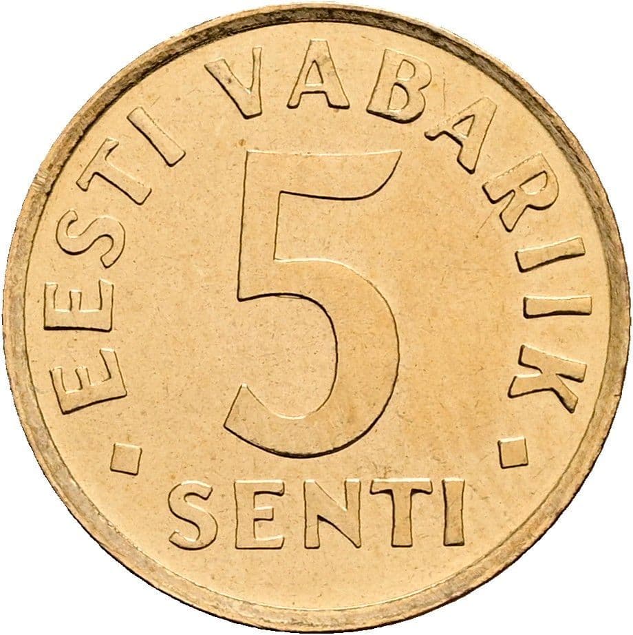 5 Senti 1991 – Vorderseite