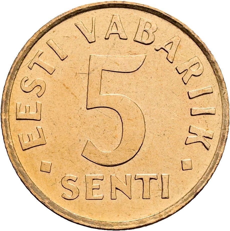 5 Senti 1991 – Vorderseite