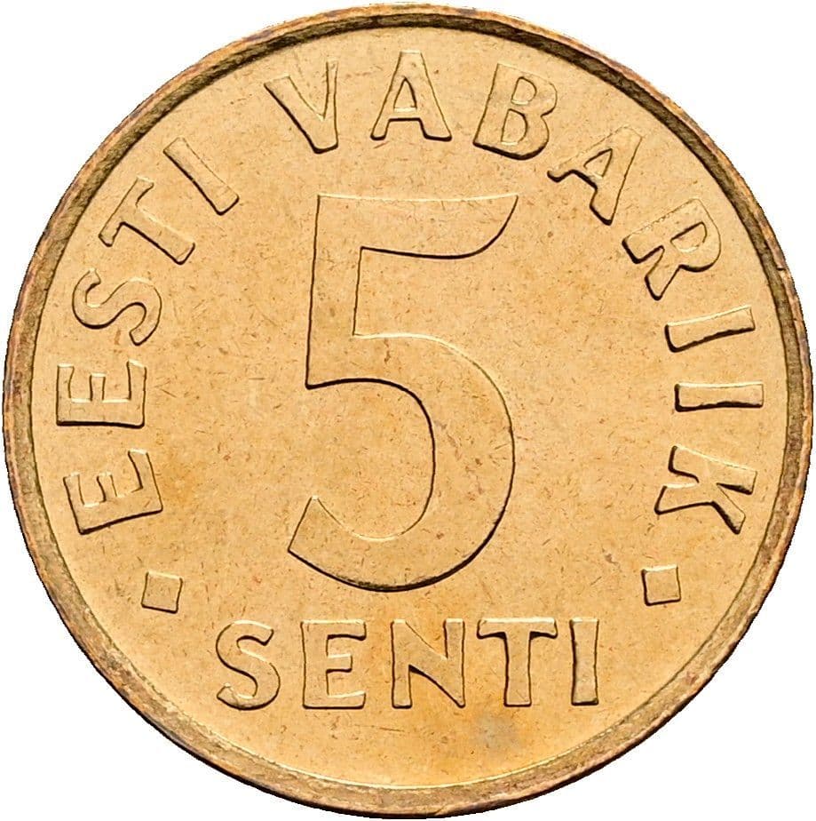 5 Senti 1991 – Vorderseite