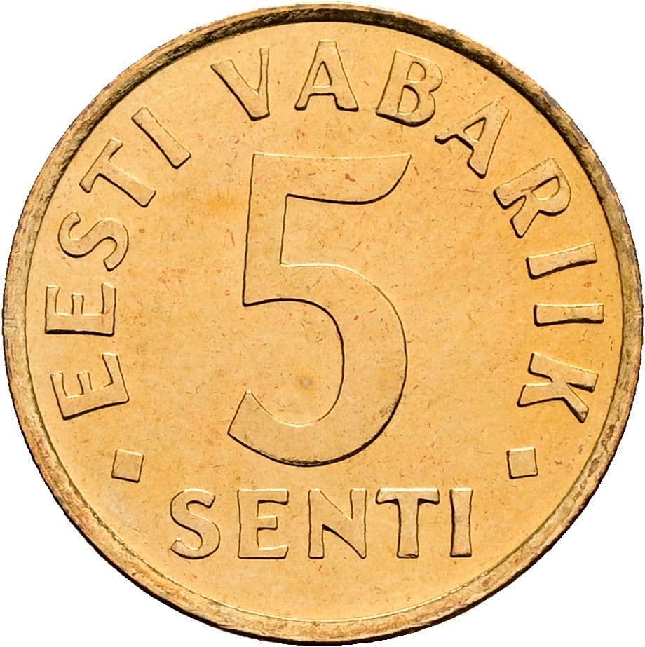 5 Senti 1991 – Vorderseite