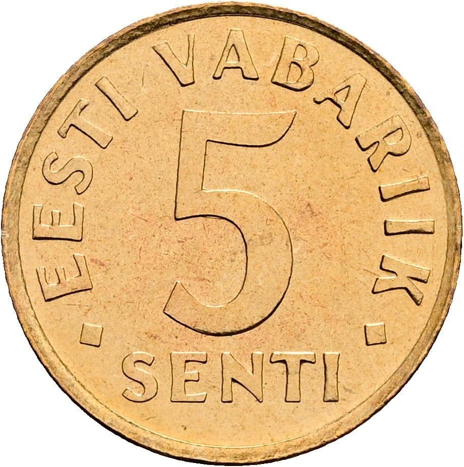 5 Senti 1991 – Vorderseite
