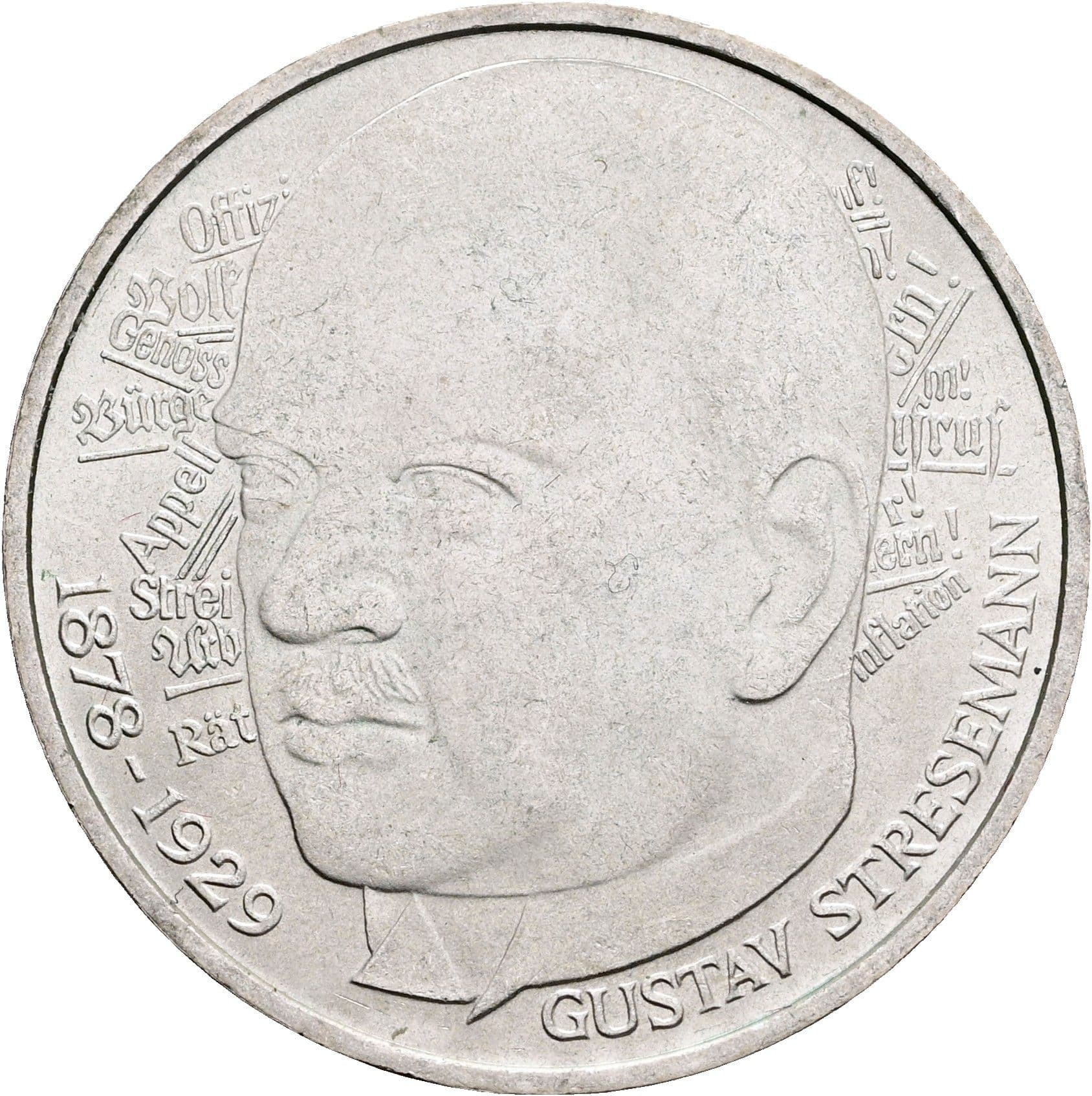 5 Deutsche Mark 1978 D – Vorderseite