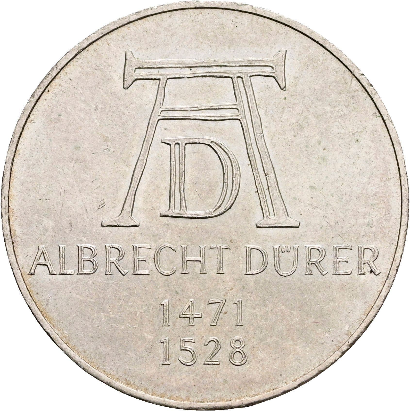 5 Deutsche Mark 1972 D – Vorderseite