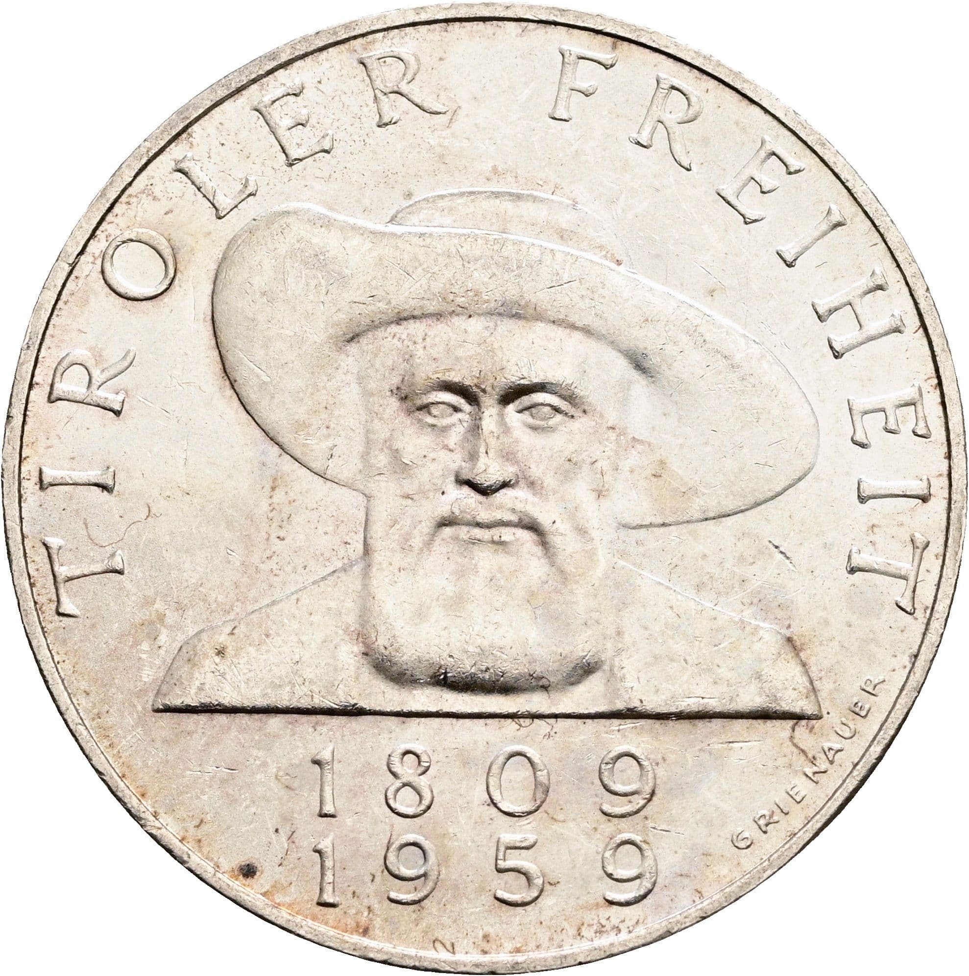 50 Schilling 1959 – Vorderseite