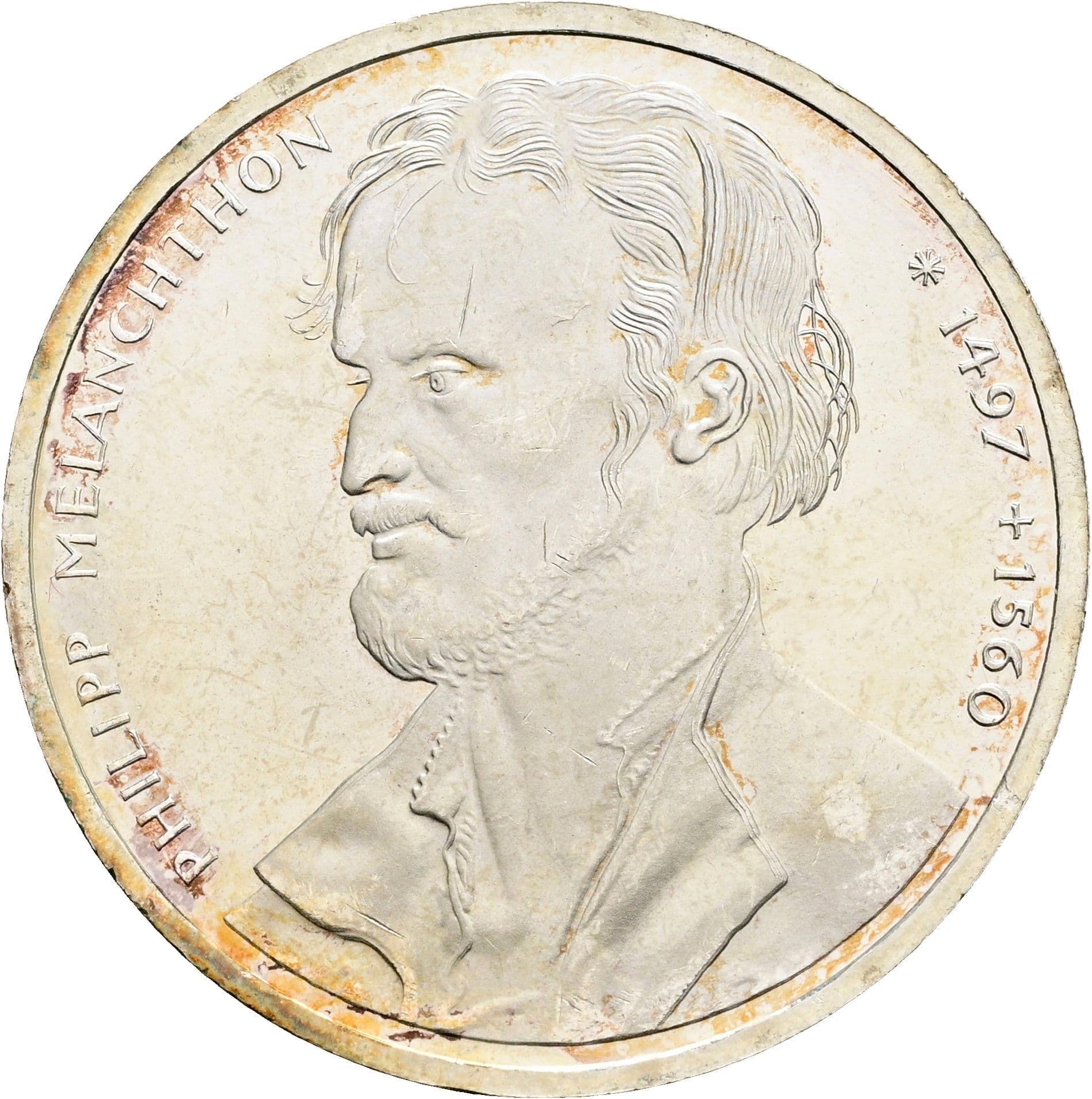 10 Deutsche Mark 1997 J – Vorderseite
