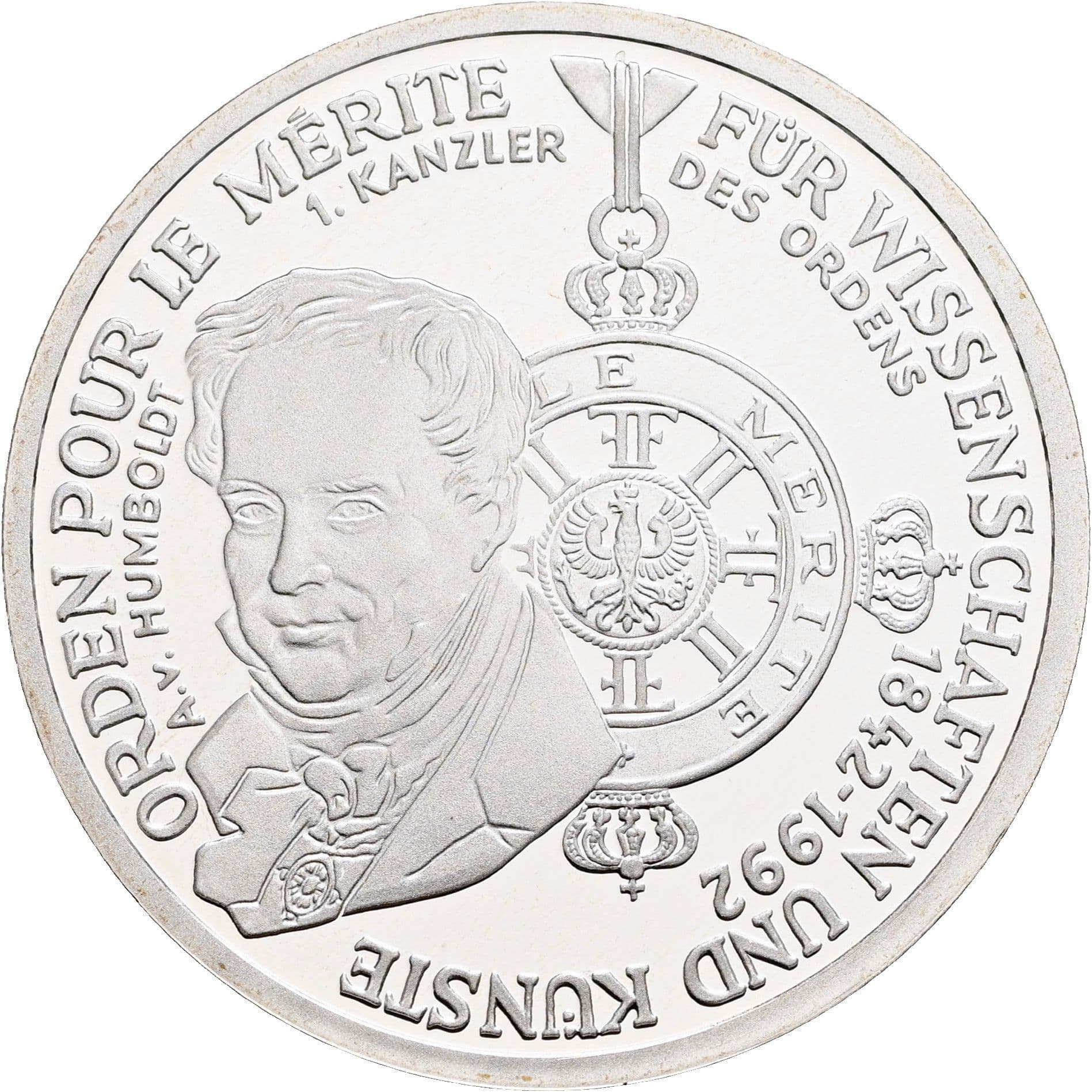 10 Deutsche Mark 1992 D – Vorderseite
