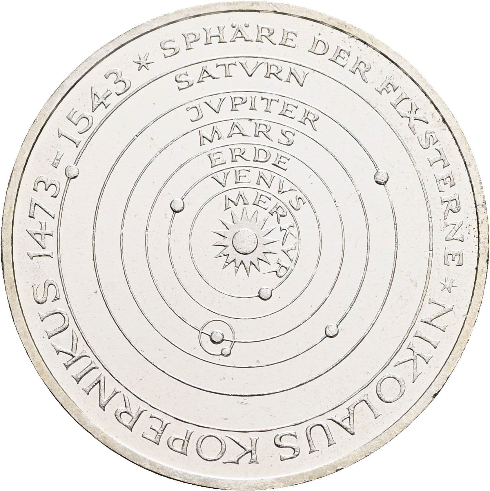 5 Deutsche Mark 1973 J – Vorderseite