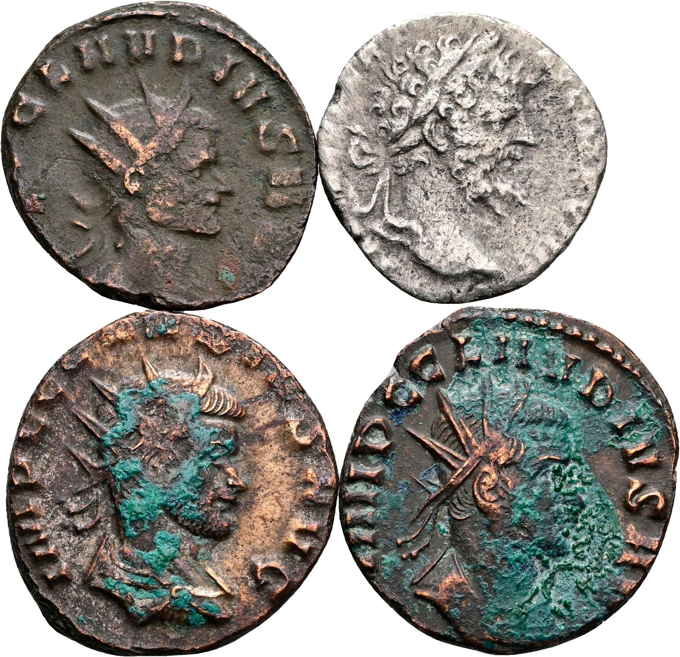 Lot Denar und 3x Antoniniane – Vorderseite